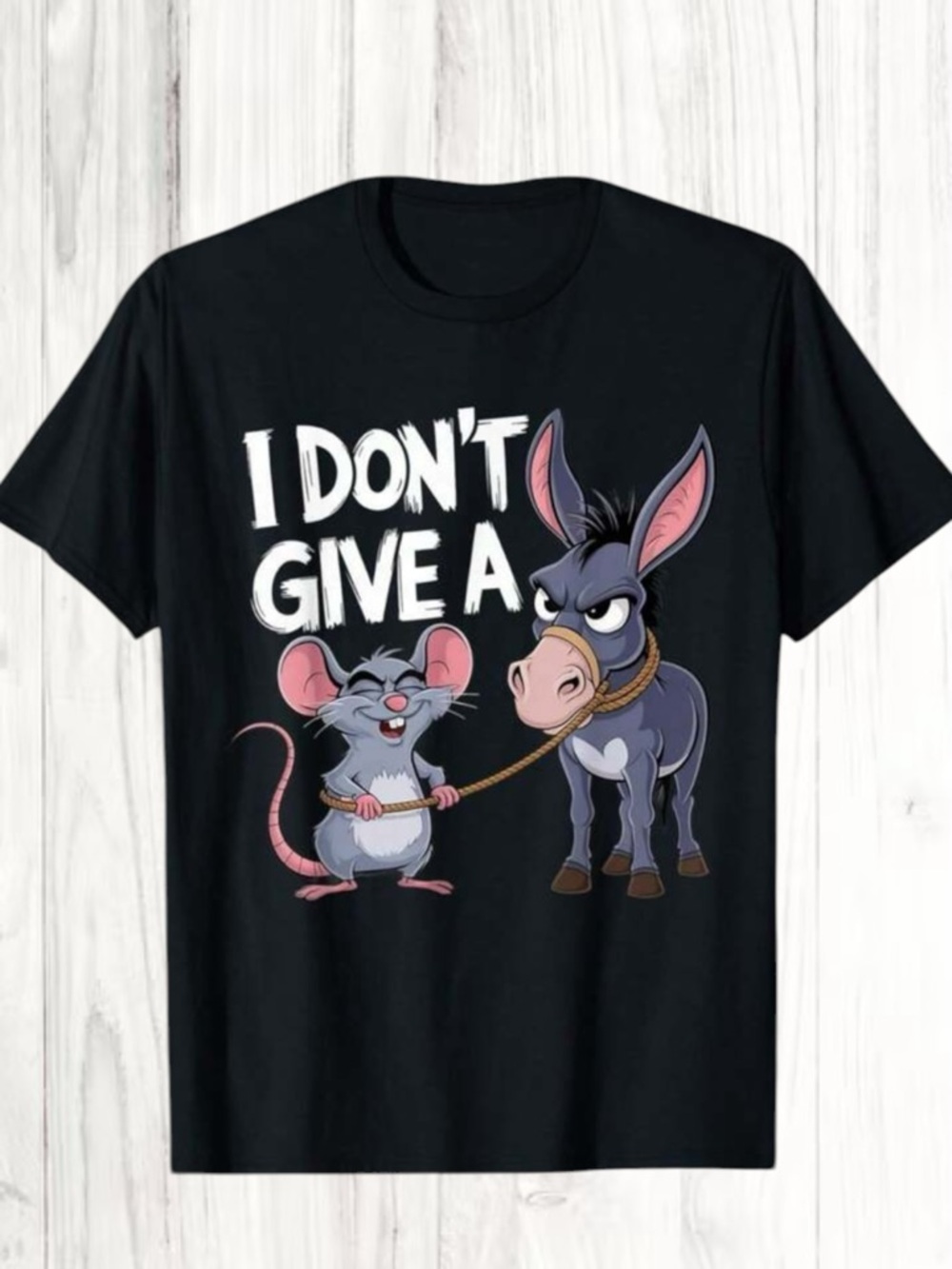 🪷” Don’t Give A Rat’s Ass” Graphic Tee